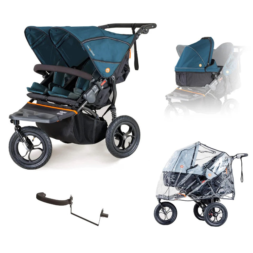 OutnAbout V5 Nipper Newborn Toddler Starter Bundle Highland Blue Strollers Pram Nursery